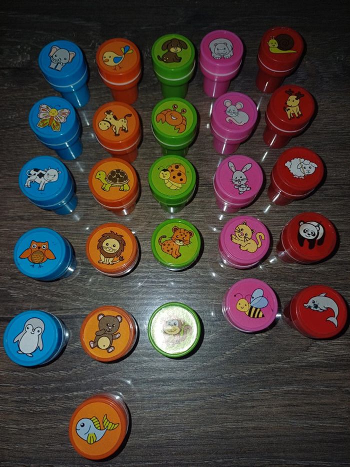 21 tampons animaux