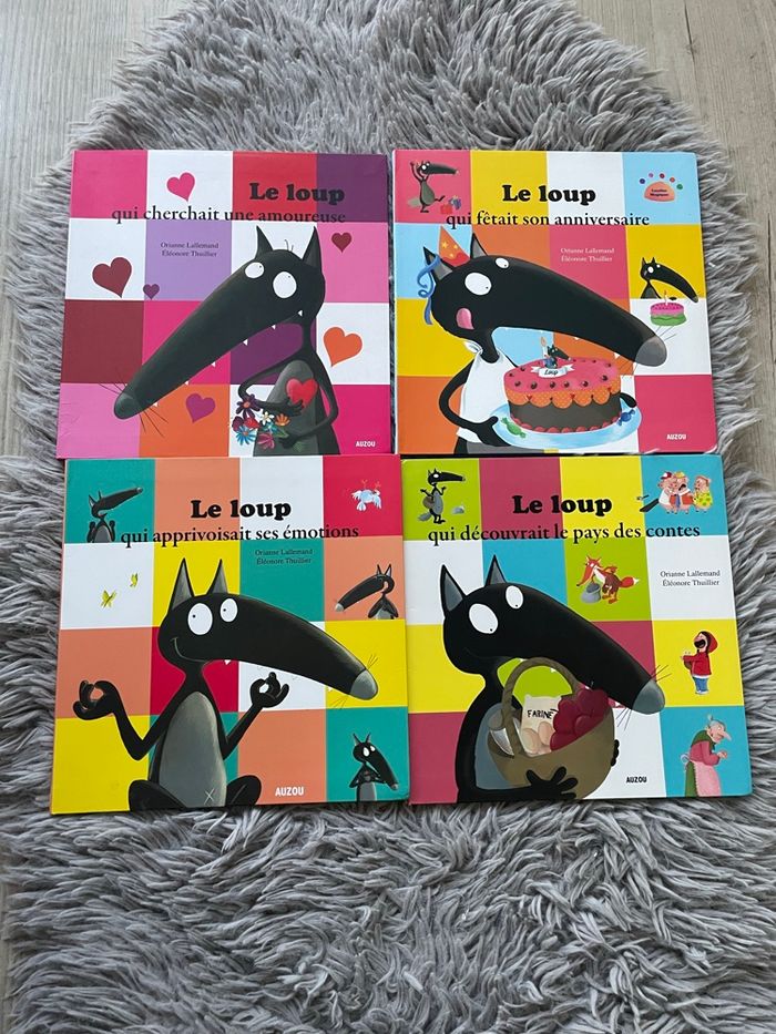 Lot de 4 livres Le loup - Auzou