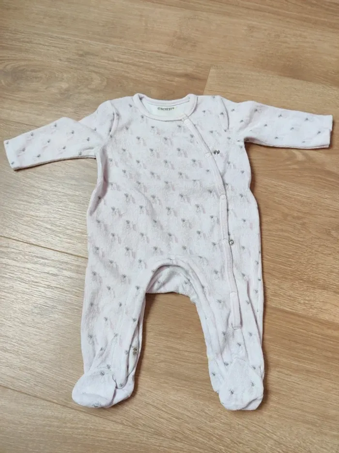Lot de pyjamas velour 3 mois - photo numéro 5