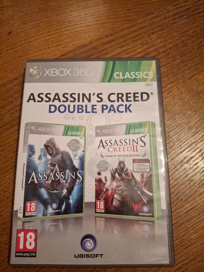 Jeu xbox 360 assassin's creed double pack