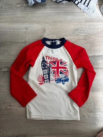 Tes shirt anti uv été Londres 4 ans garçon