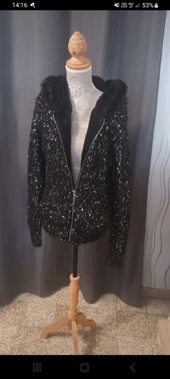 Veste capuche molletonné 