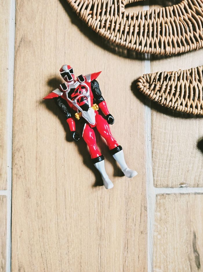 🙅 Power rangers ninja steel figurine Maître Ninja du ranger rouge marque Bandai