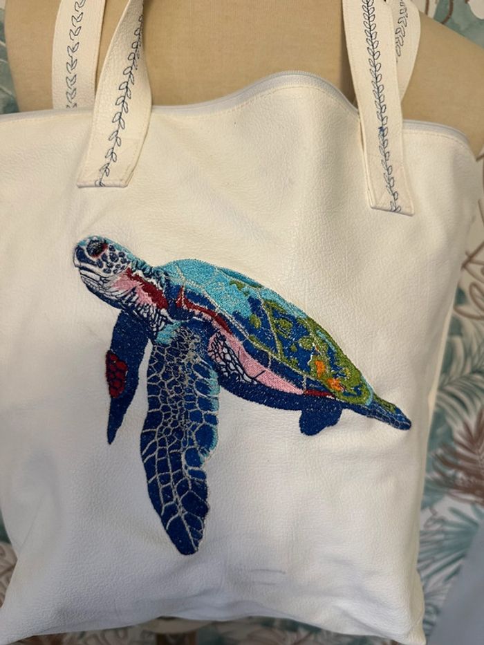 Sac besace en cuir Turtle La réunion 🇷🇪 - photo numéro 2
