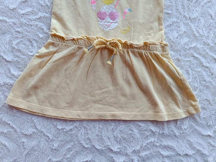 Robe bretelles été Fille 6 mois Ananas Tropical dream Gémo 100% coton - photo numéro 4