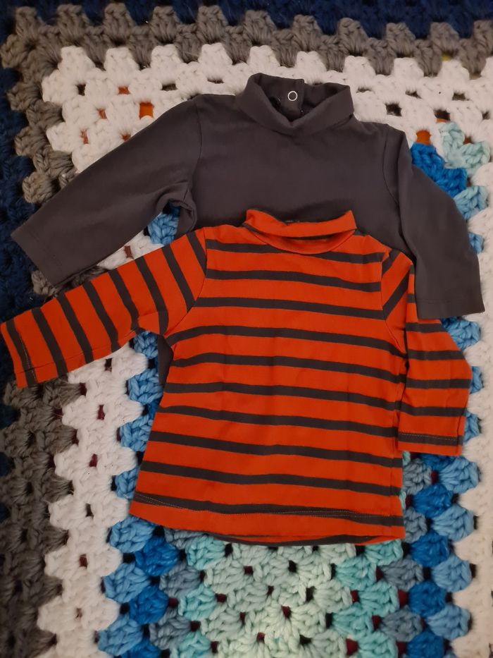 Lot 2 sous pull 9 mois - photo numéro 2