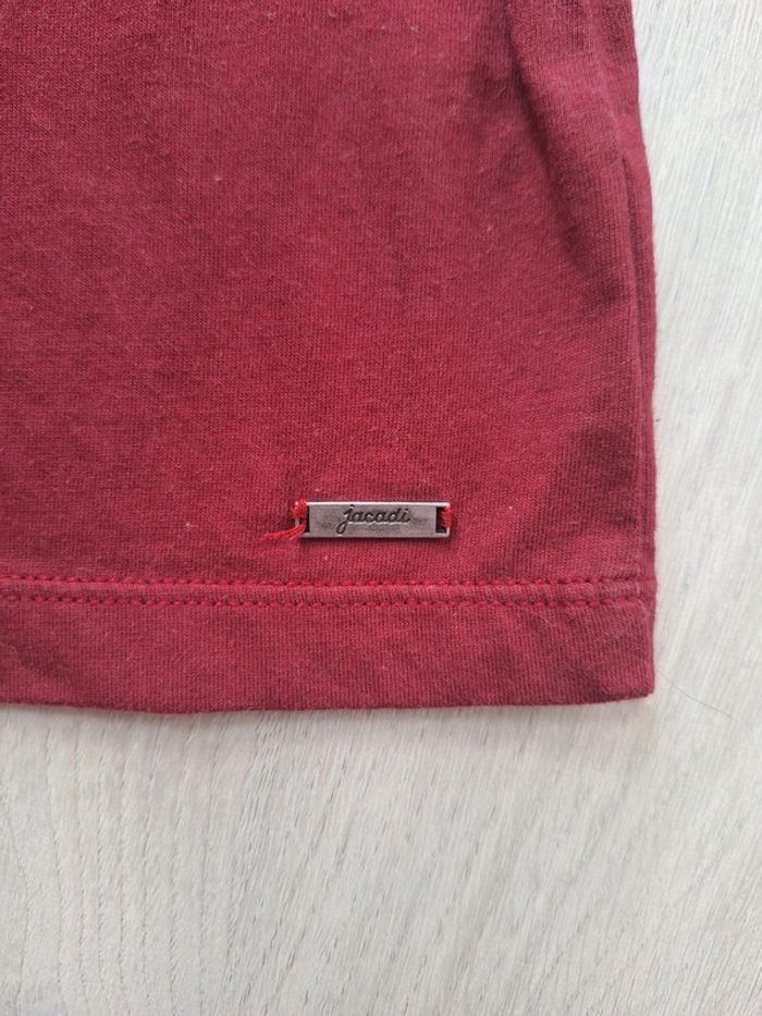 Tee-shirt Jacadi rouge bordeaux 3 mois - photo numéro 2