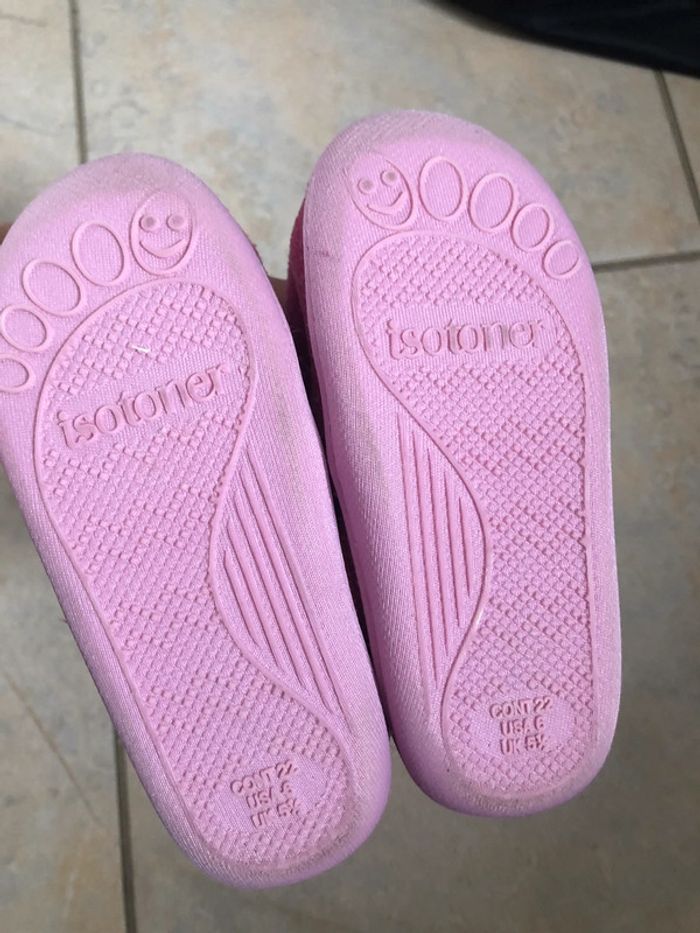Chaussons isotoner fille 22 chat - photo numéro 2