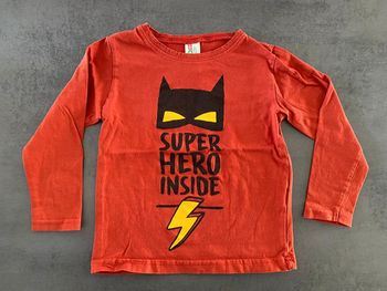 T-shirt longues manches rouge Deno Kids