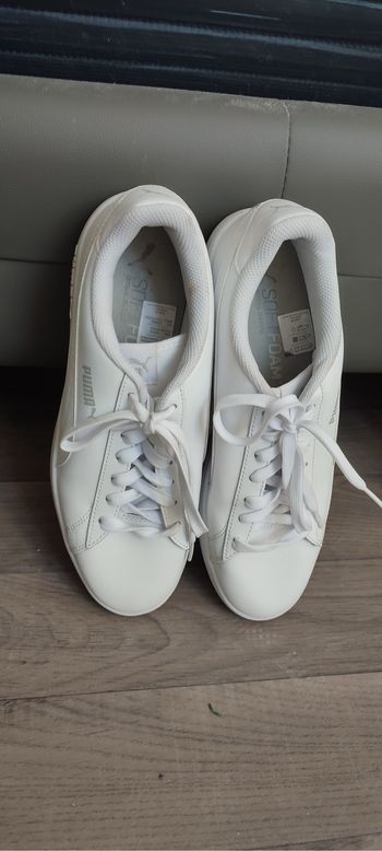 Baskets Puma blanches unie - Taille 43