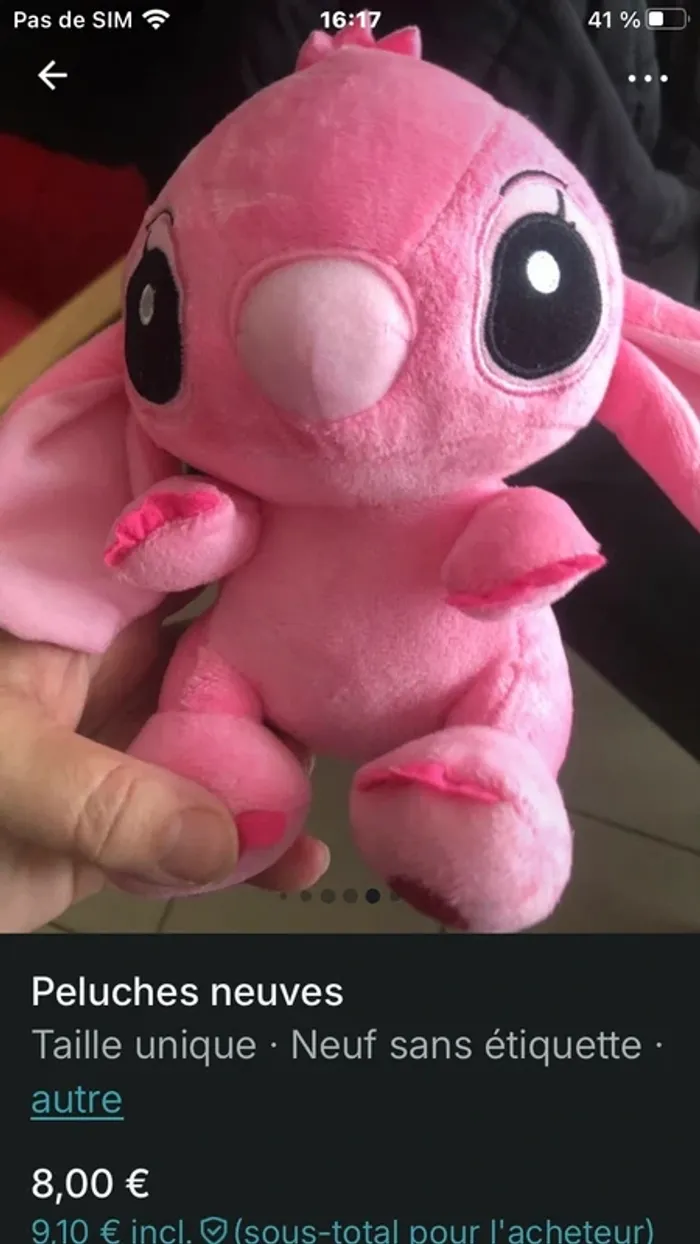 Peluche neuve