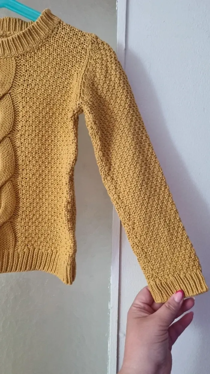 Pull moutarde taille 5 ans creeks - photo numéro 5