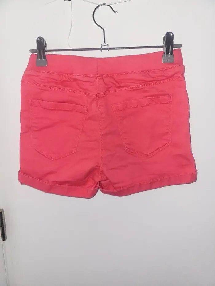 Short en jean rose Vertbaudet Taille 12 ans - photo numéro 2
