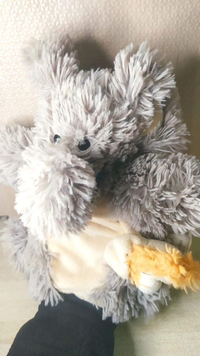 marionnette doudou peluche éléphant histoire d'ours - photo numéro 2