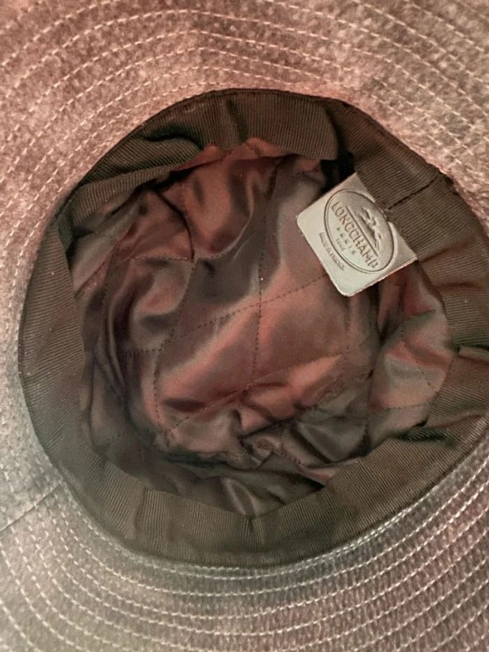 Magnifique chapeau en cuir longchamp t55 - photo numéro 4