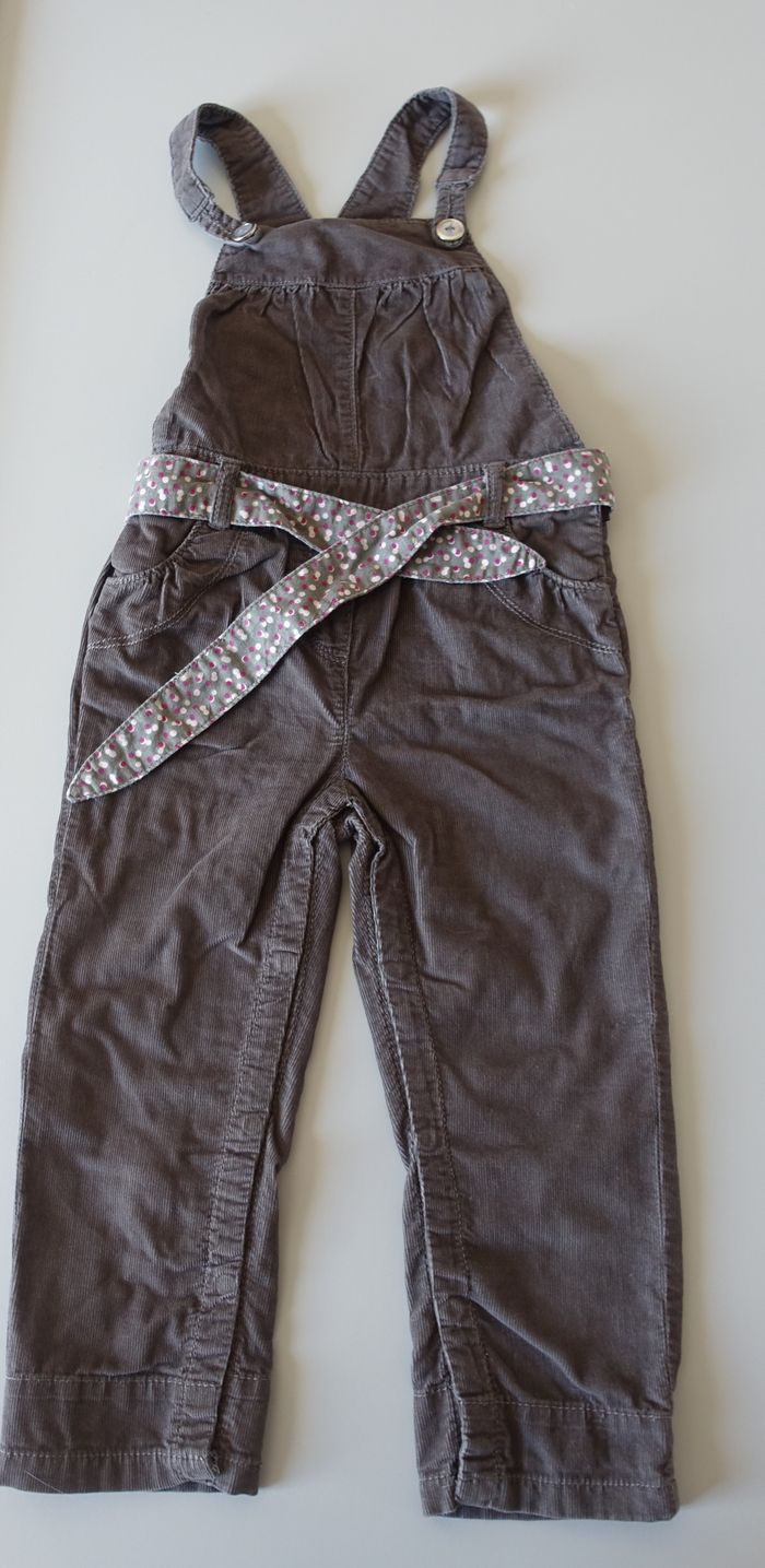 Salopette velours bébé fille 23 mois