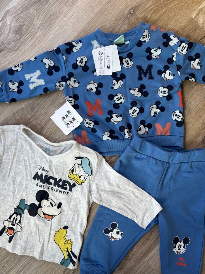 Ensemble pull + pantalon + t-shirt garçon taille 12 mois - photo numéro 4