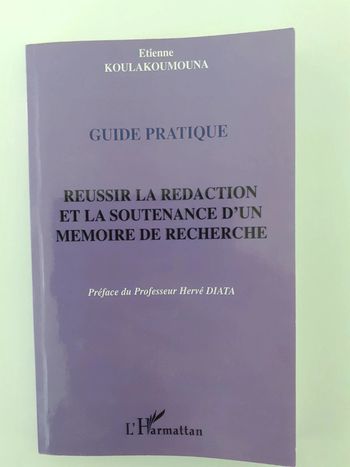 Livre Réussir la rédaction et la soutenance d'un mémoire de recherche