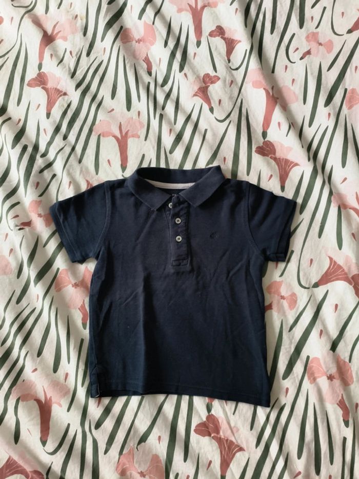 Polo manches courtes marine