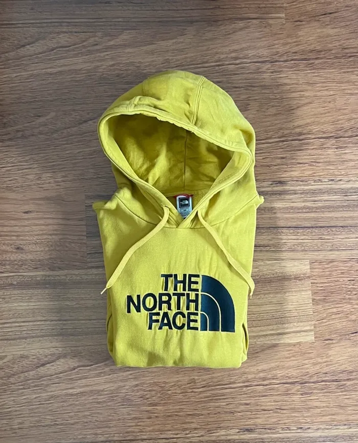 Hoodie sweat à capuche The North Face Jaune - taille M - photo numéro 3