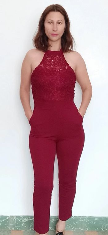 Combinaison pantalon buste crochet