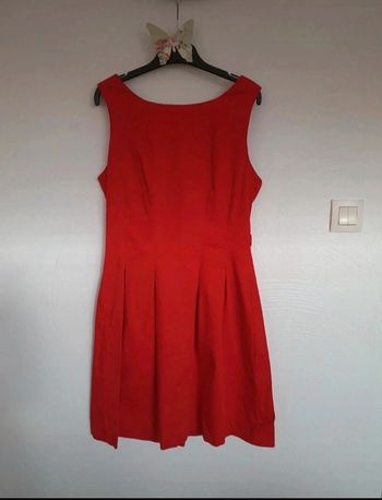 Robe rouge camaieu taille 34