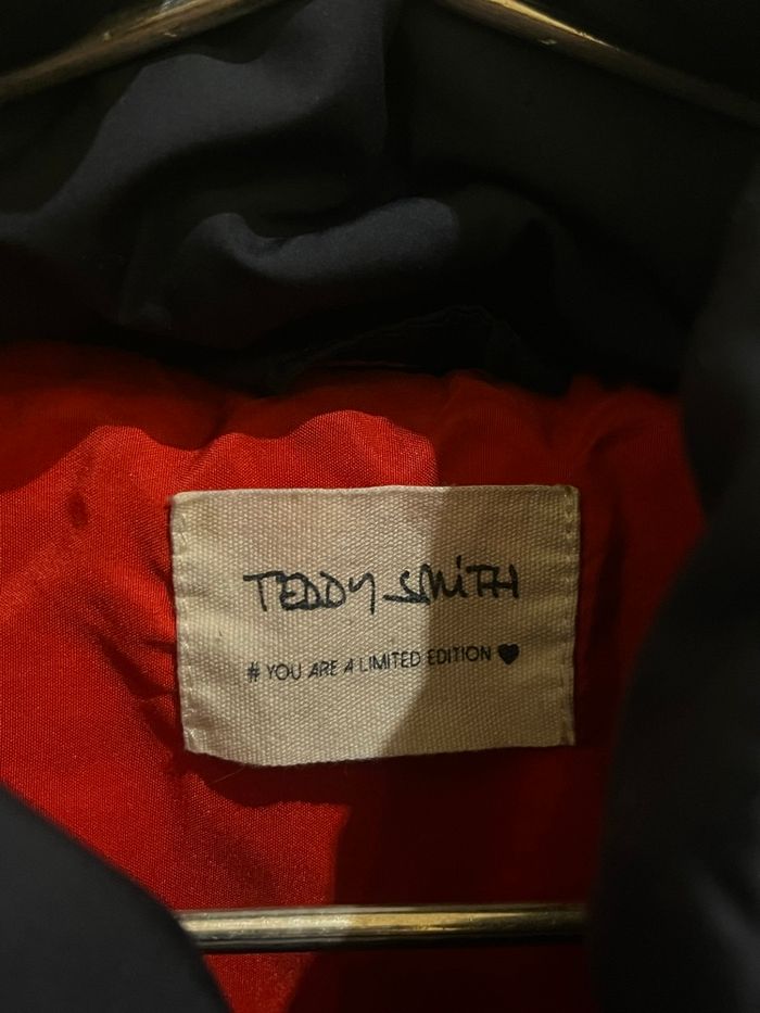 Doudoune bleu marine et rouge vicky teddy smith taille 12 ans - photo numéro 4