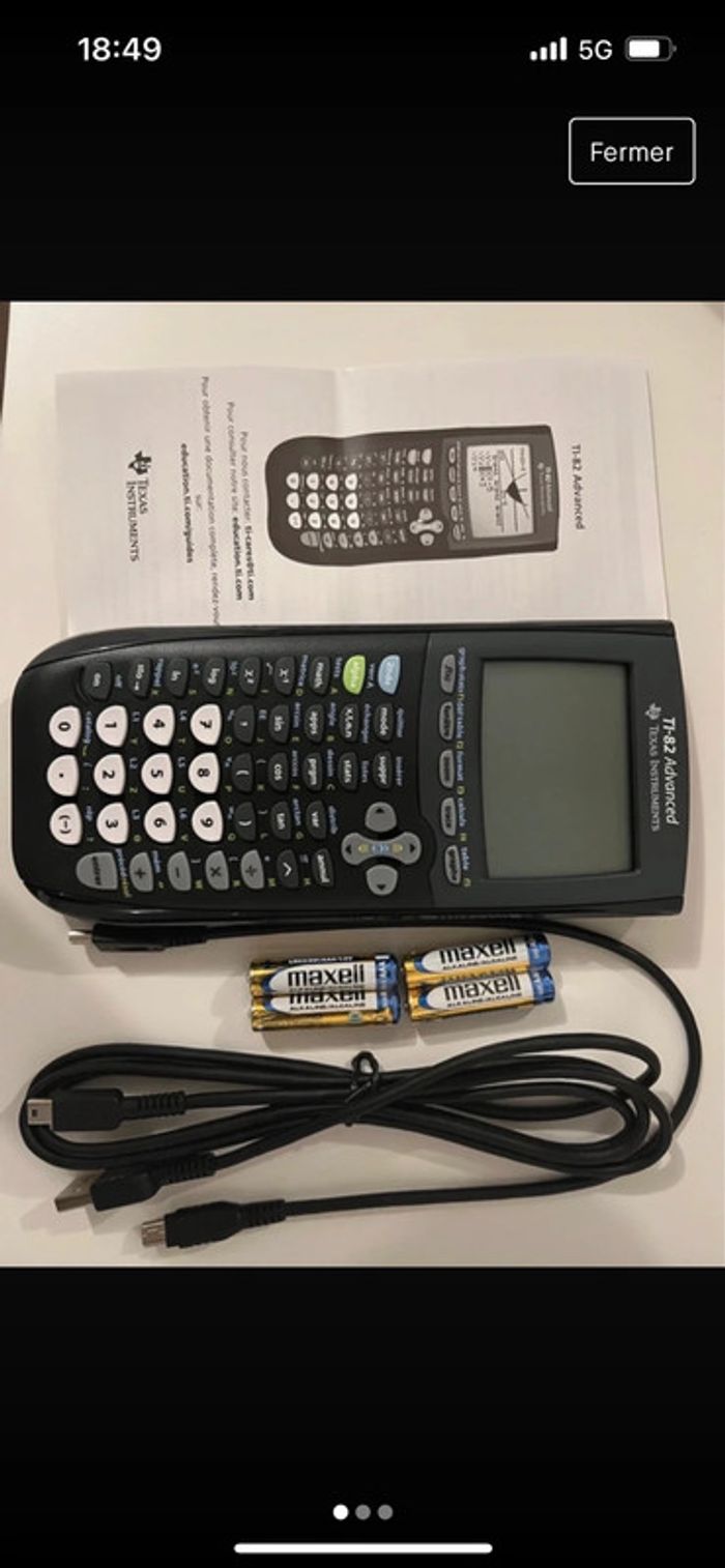 Calculatrice (TI -82) advenced