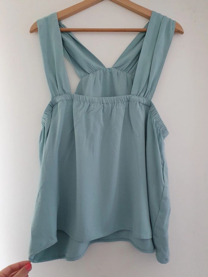 Top turquoise Kiabi Neuf taille 42 - photo numéro 3