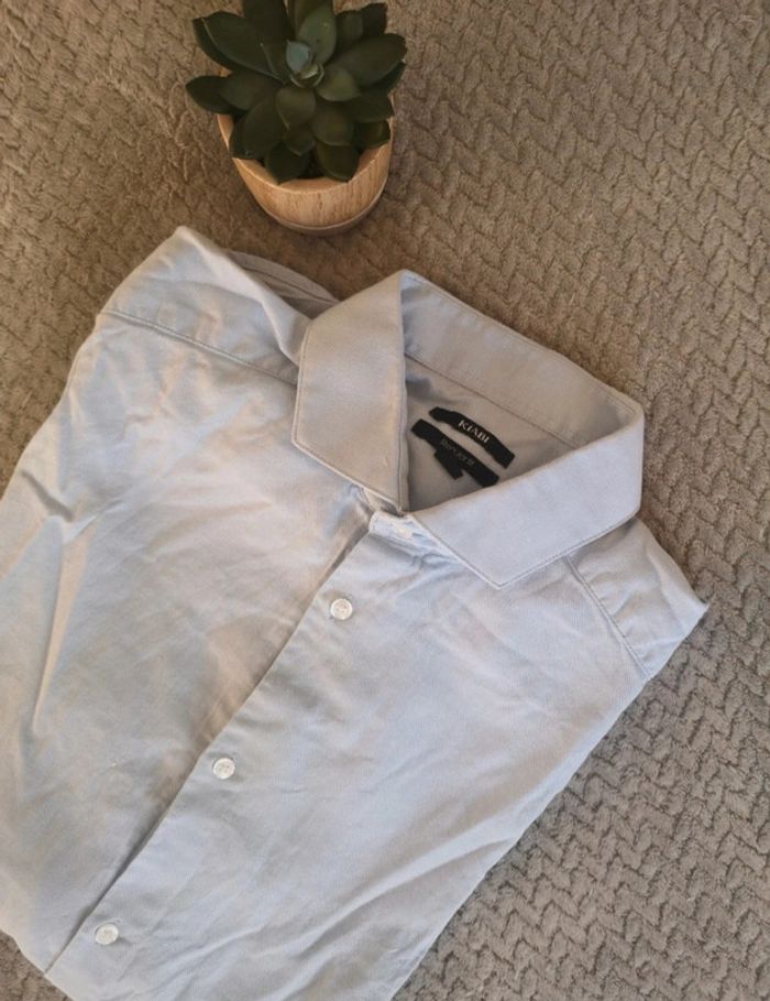 Chemise homme regular fit bleu ciel taille M kiabi