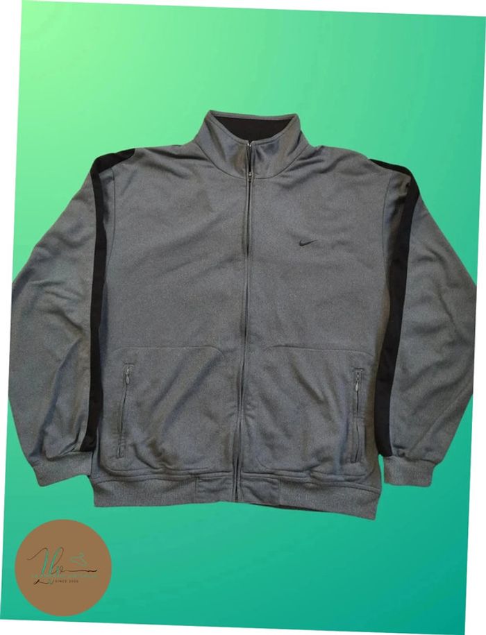 Veste zippée Nike Vintage avec Logo Brodé et écriture brodé arrière - photo numéro 2