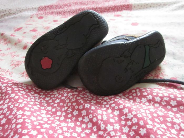 Chaussures Kickers en cuir bleu marine taille 18 - photo numéro 5