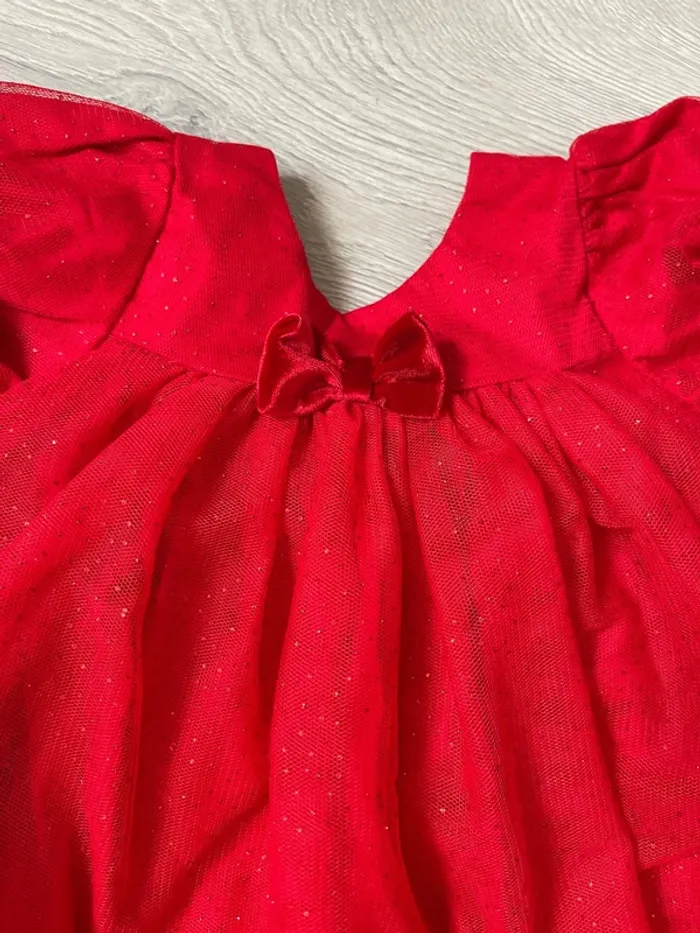 Robe de fête rouge à paillette - photo numéro 2