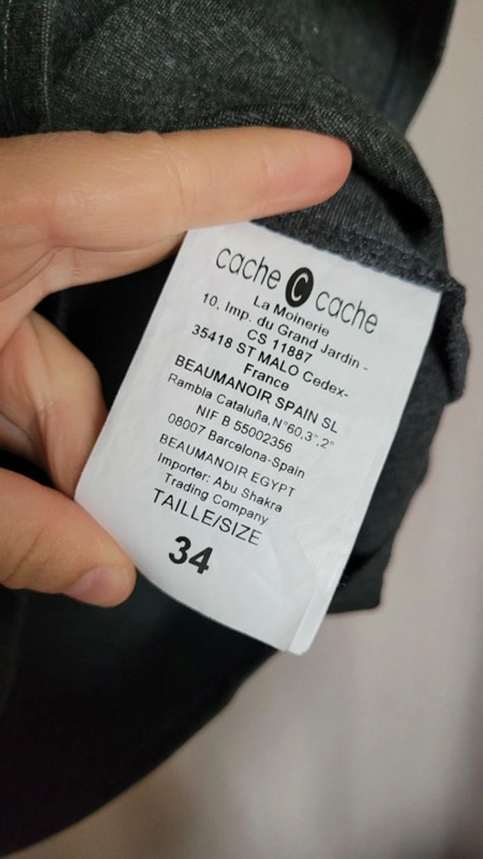 Robe grise manches courtes - photo numéro 2