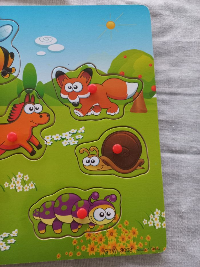 Puzzle en bois pour bébé - photo numéro 8