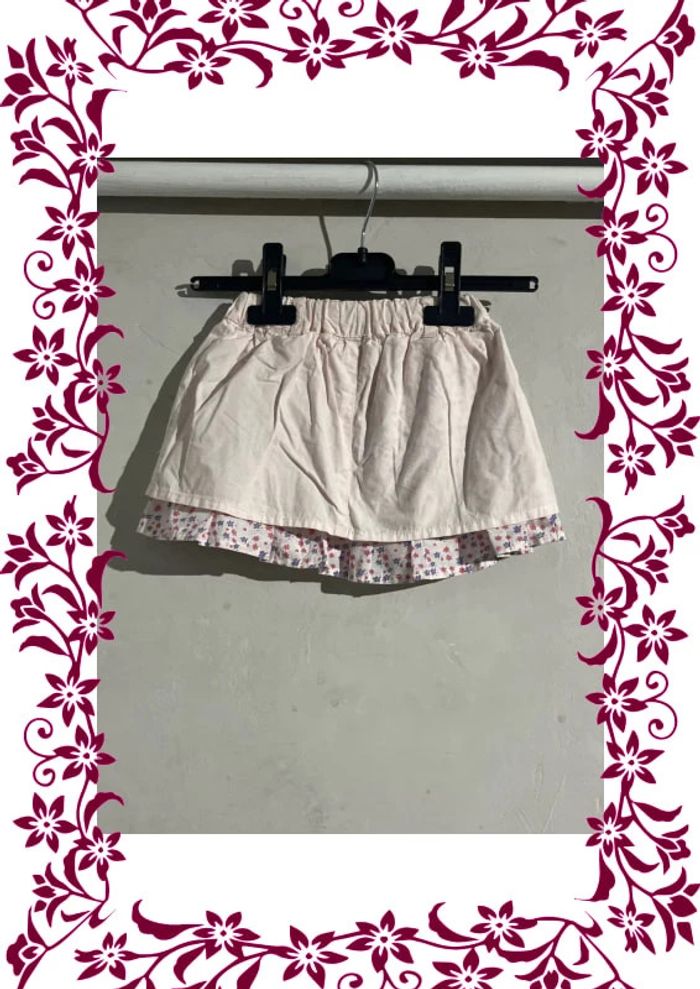 Jupe rose fleurie 12 mois - photo numéro 2
