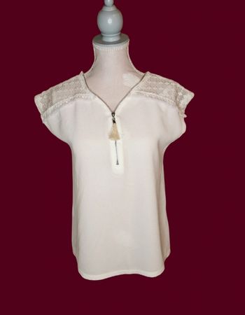 Blouse à dentelle blanche Liberto taille 10 ans