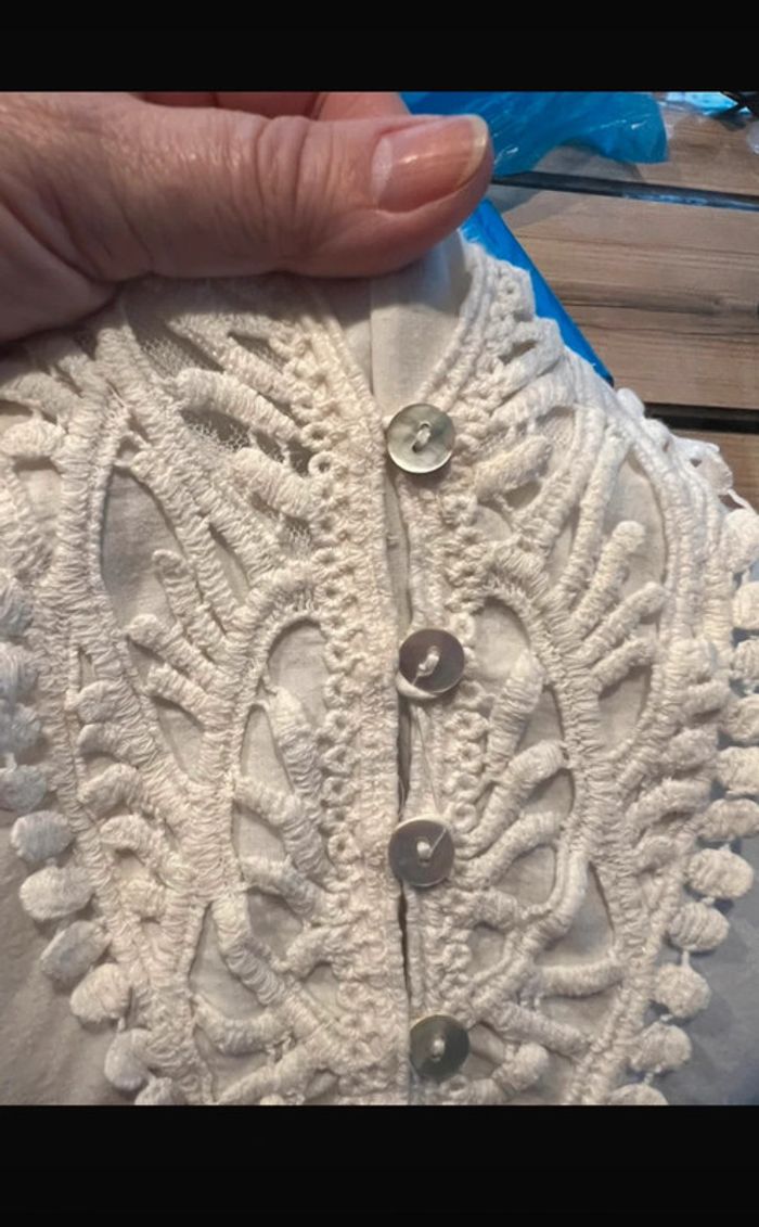 tunique fluide avec broderie et dentelle - photo numéro 3