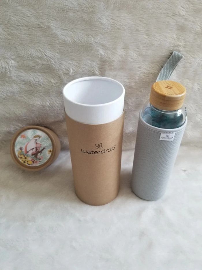 Bouteille en verre Lena Hoscheck waterdrop - photo numéro 5