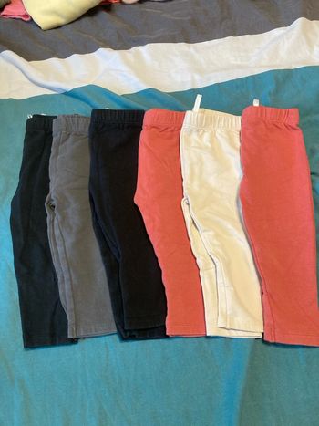 Lot de 6 leggings molletonnes bébé