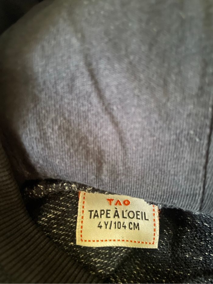 Sweat à capuche garçon TAO 4 ans - photo numéro 4