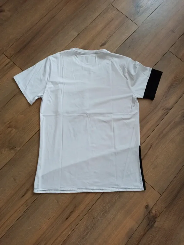 Tee shirt noir et blanc homme L - photo numéro 5