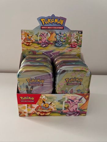Pokemon Display de mini tins ev8.5 évolutions prismatiques non scellé