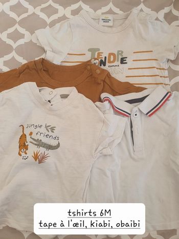 4 t-shirts garçon