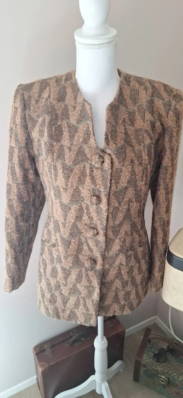 Veste vintage made in France rétro 80's 90's t38 #F38M-126