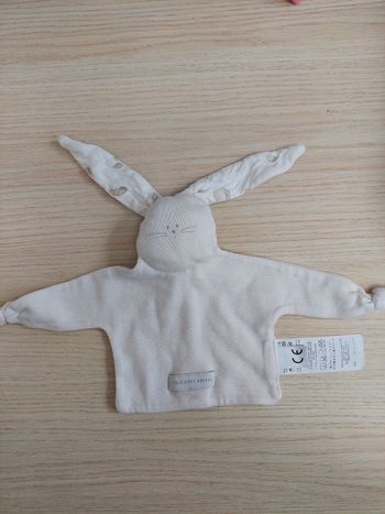 Petit bateau - doudou plat mouchoir lapin