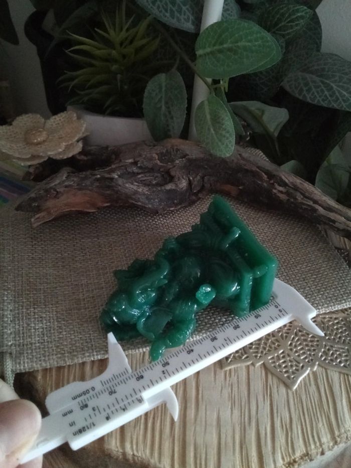 Petite statue Ganesh verte - photo numéro 3