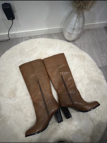 Bottes marrons  en cuir