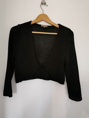 Gilet court style boléro noir - L - In Extenso