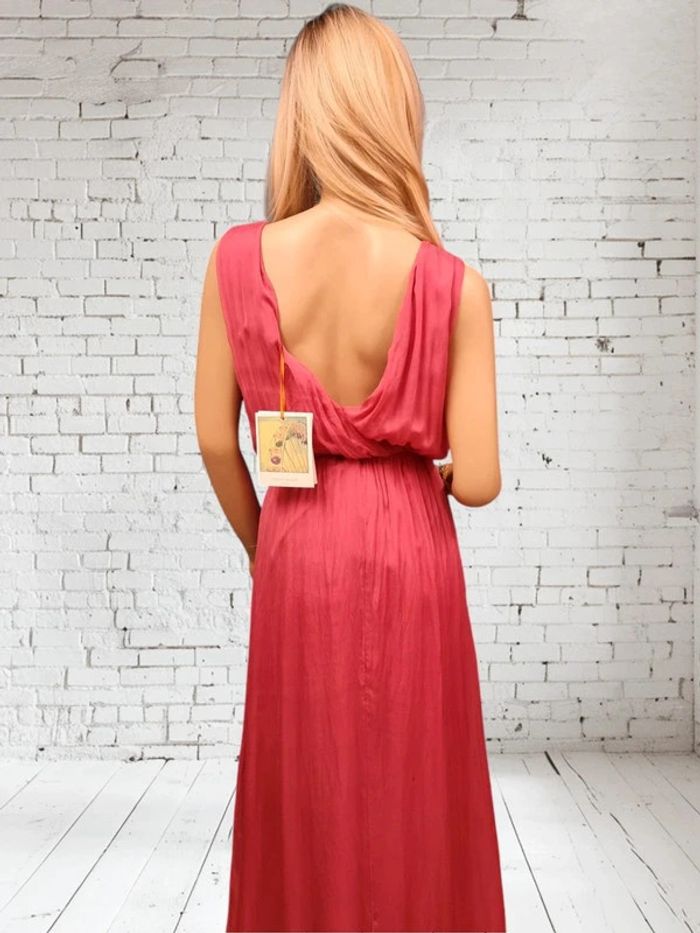 La fée maraboutée robe longue en soie * taille 42 * - photo numéro 3